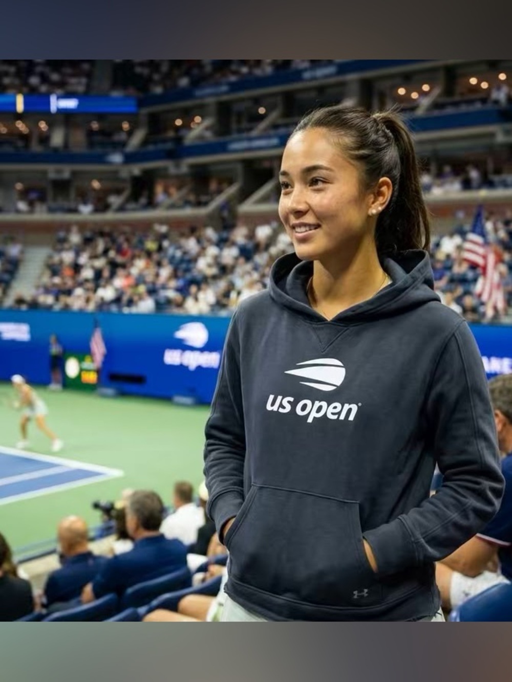 US Open Tennis Championship Black Hoodie- Sz M